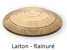 Laiton - Rainuré - Ref 4392